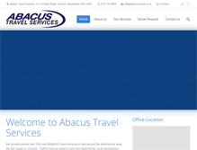 Tablet Screenshot of abacus-travel.co.uk